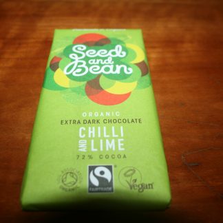 Seed and bean organic fair trade chilli and lime chocolate